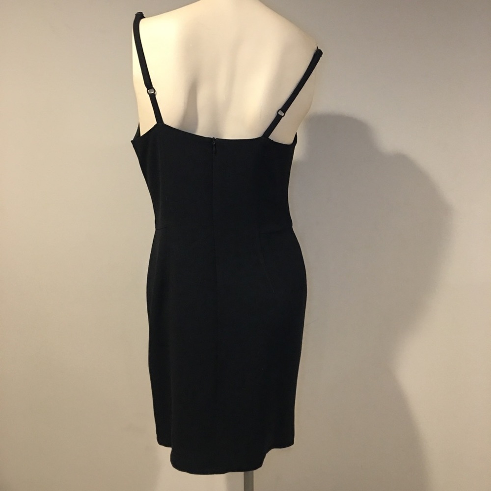 YL black dress With Adjustable straps LBD size 10 - Picture 2 of 8